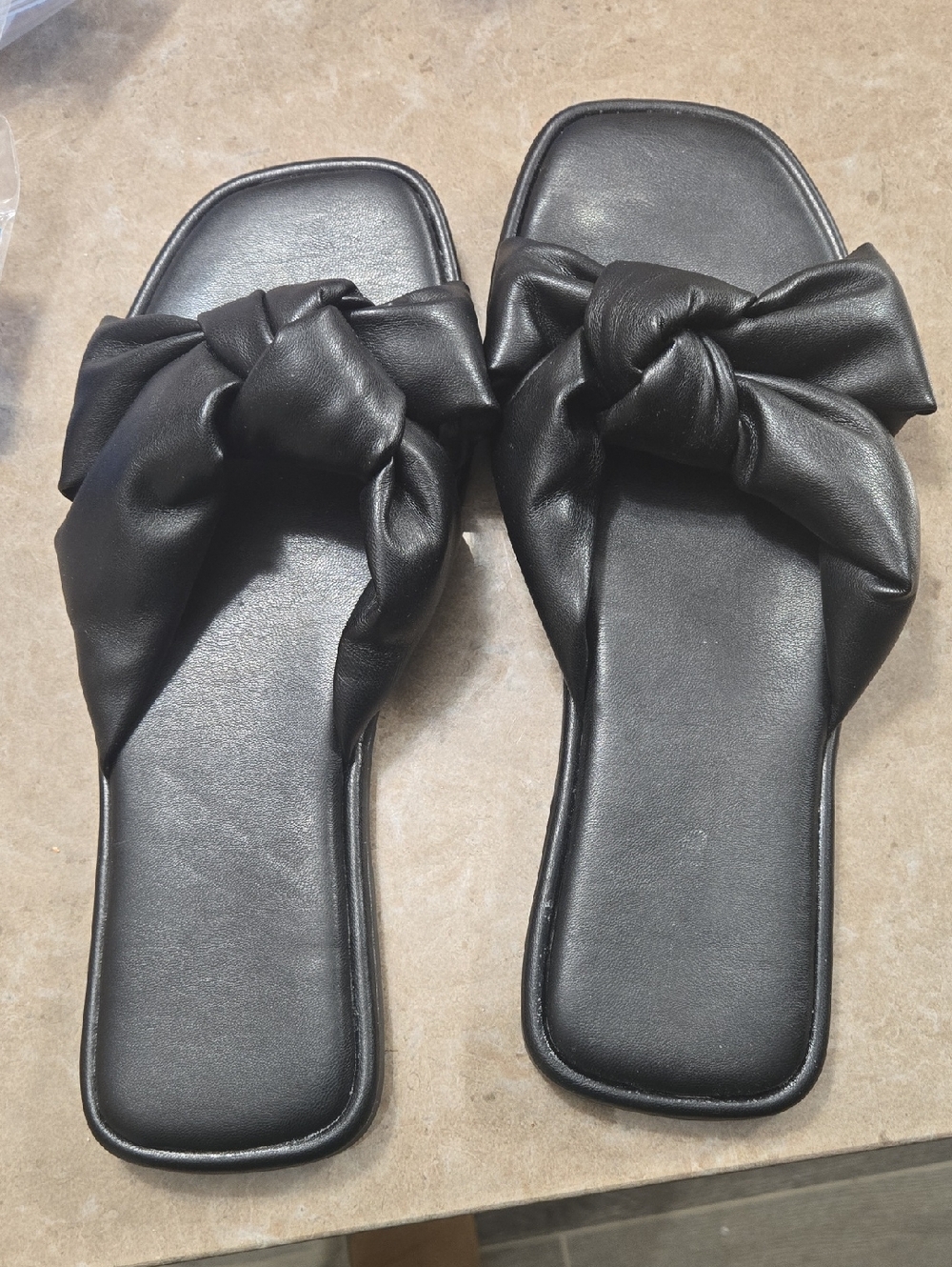 Torrid Black Knot-Top Women's Slide Sandals